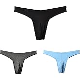SOOMOOD Men's Cotton Thong Sports T-back Sexy Classic 3 Pack