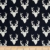 Art Gallery Hello Bear Tiny Buck Forest Twilight Fabric By The Yard