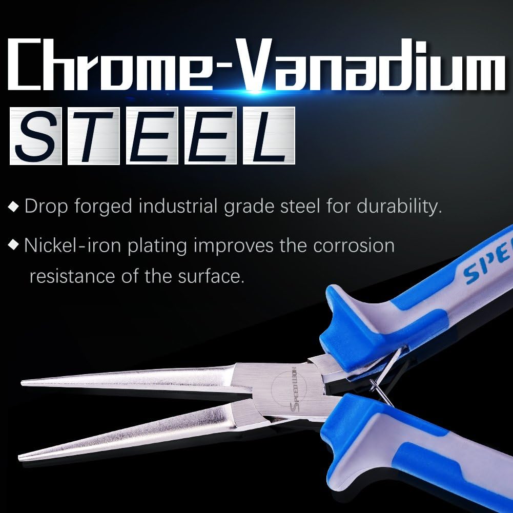 SPEEDWOX Mini Pliers Set 6 Pcs Small Fine Jewelry Making Pliers Kit with Jump Ring Opener Micro Precision Combination Craft Hand Tools Industrial Grade Chrome Vanadium Steel - Image 5