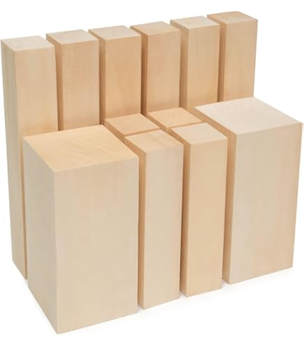 Amazon.com: BeaverCraft Basswood Carving Blocks 7PCS Whittling