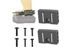 2pcs Universal Fit Magnetic Bit Holders, Fits Both Left and Right Side of Impact Driver with 6 Screws Drill Bits Storage Tool