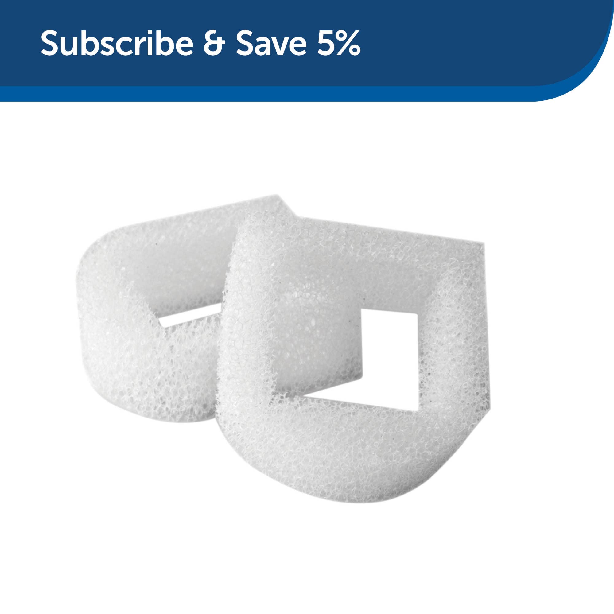 PetSafe Drinkwell Replacement Foam Filters - Improves Water Cleanliness - Protects Pump - Catches Hair & Debris - Compatible with Ceramic, Stainless, & Plastic Pet Fountains