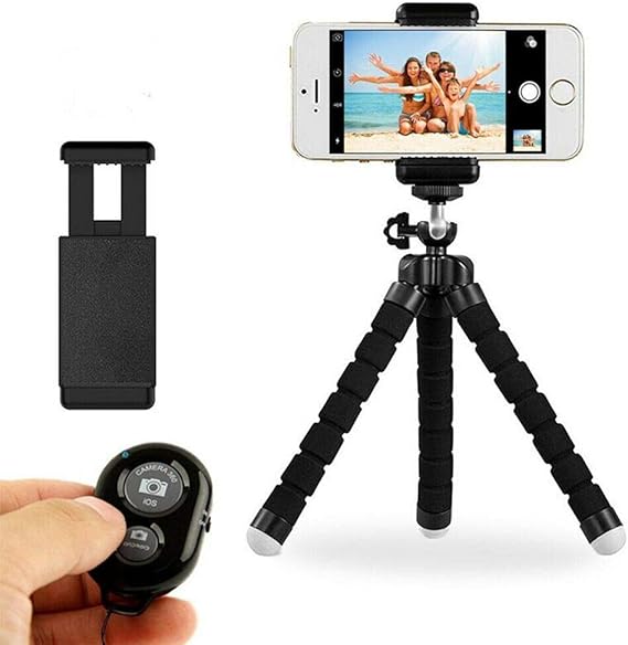 Trípode para teléfono móvil, smartphone flexible, 360 °, mini trípode