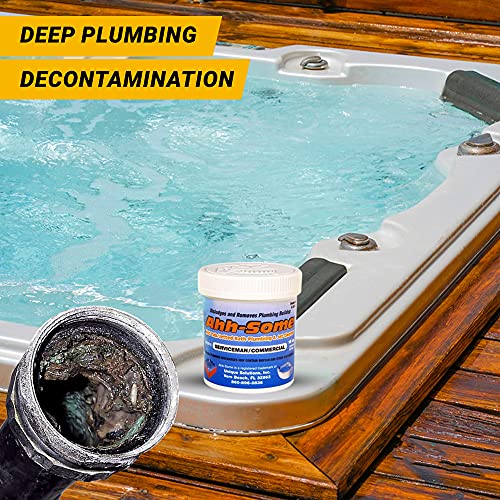 AhhSome Hot Tub Cleaner Clean Pipes & Jets Gunk Build Up Clear
