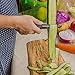 Zestkit Potato Peeler for Fruit/Vegetable Kitchen Use, 2-Piece Swivel Stainless Steel Peeler with Built-in Potato Eyes Remover, Blade Covers Includes (Yellow)
