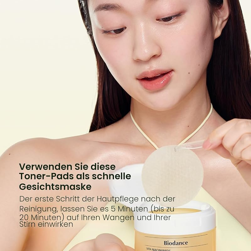 Vita Niacinamide Gel Toner Pads - Tonic Pads für dunkle Flecken und gleichmäßigen Ton, weiche Peeling-Pads mit Vitamin C, koreanische Kosmetik, 60 Stück (140 g)