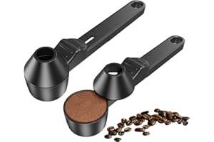 Coffee Scoop & Funnel for Reusable K Cup Refillable Coffee Pods, Coffee Measuring Spoon 2 Tablespoon Capacity, Scoop with Fun