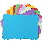 50 Pack Blank Kraft Greeting Cards, Multicolored, 5x7IN | Thick Cardstock Paper, For DIY Gift Cards, Menus, Baby Shower Invitations, Wedding Invitations
