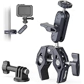 SMALLRIG Super Clamp Mount, Ballhead Magic Arm and Adapter for Gopro | Camera Monitor Mount with 1/4''-20, 3/8''-16 Threaded Holes, for Gopro / DSLR / Stabilizer
