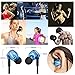 Dland in-Ear Sports Earphone Sweat-Proof, Metal Audiophile Level Wired Noise-isolating 3.5mm Plug Earbuds Headphone Earphone with Mic for Running/Exercising(Blue)