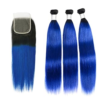 Amazon Com Silky Straight Ombre Brazilian Hair 3 Bundles With