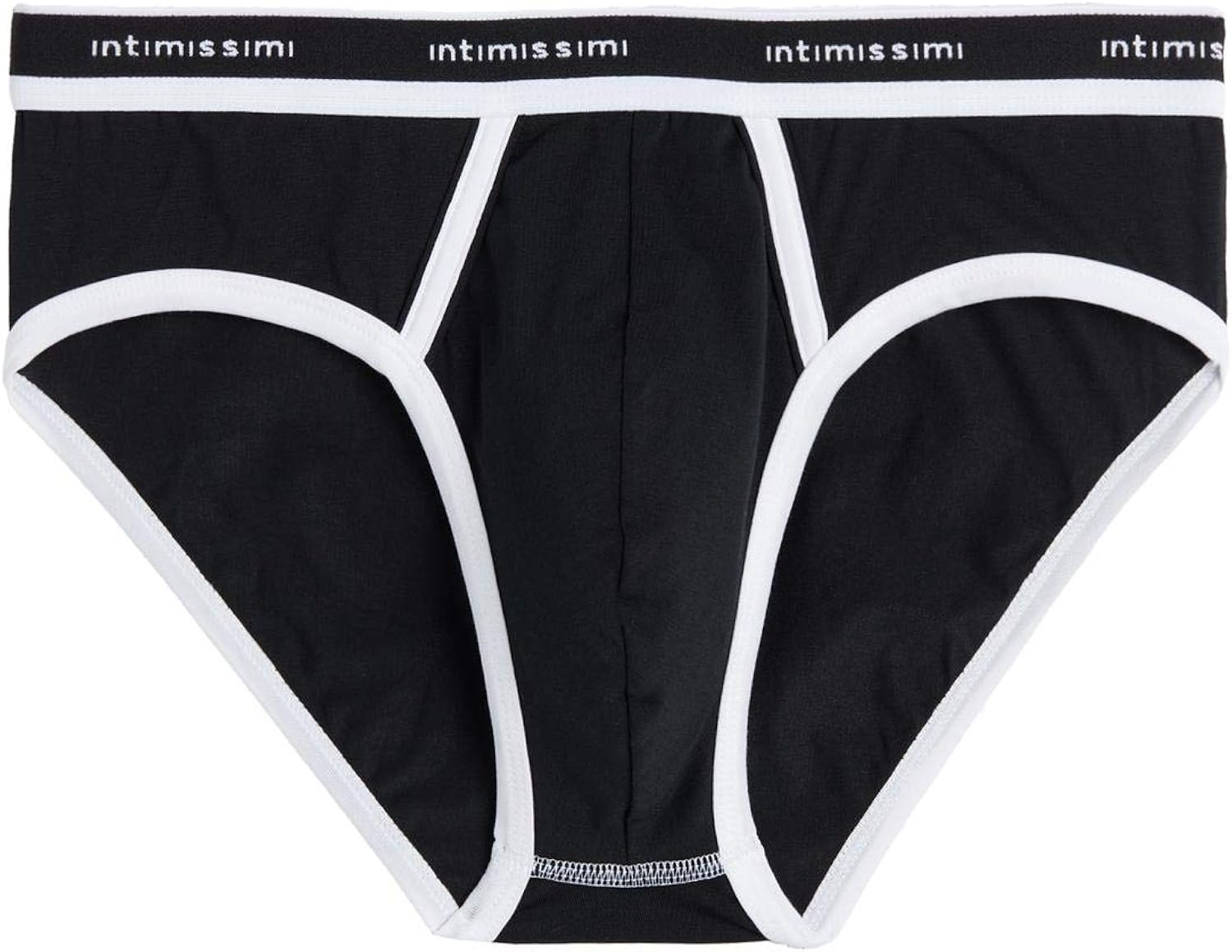 Intimissimi Calzoncillos para hombre de algodón elástico Supima® con logotipo. 661i Negro y