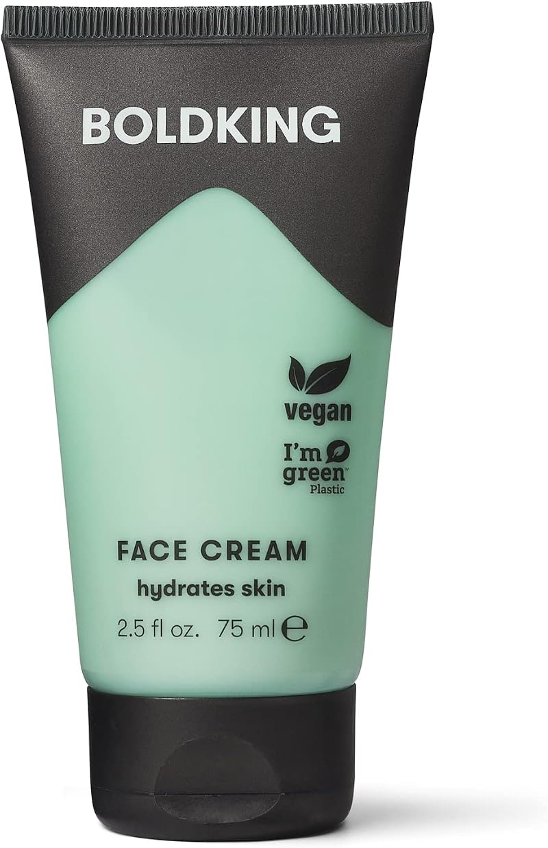 BOLDKING Face Cream for Men 75ml Hydrating Vegan Hypoallergenic Shea Butter