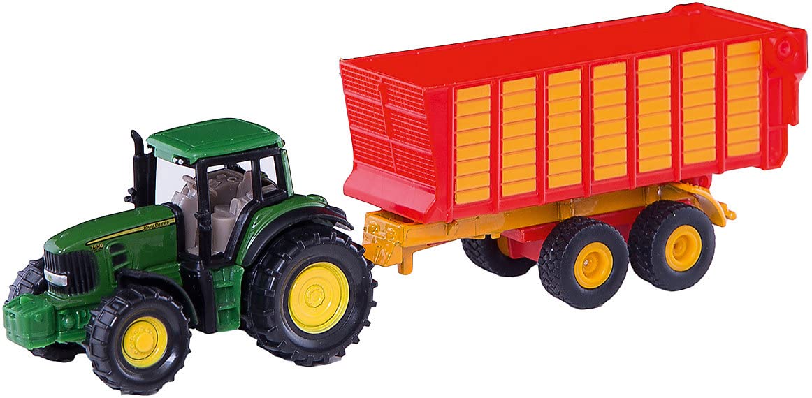 John Deere with Silage Trailer