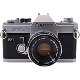 Canon FTb-QL Manual Focus SLR Camera With Canon 50mm f/1.8 FL Lens (Renewed)