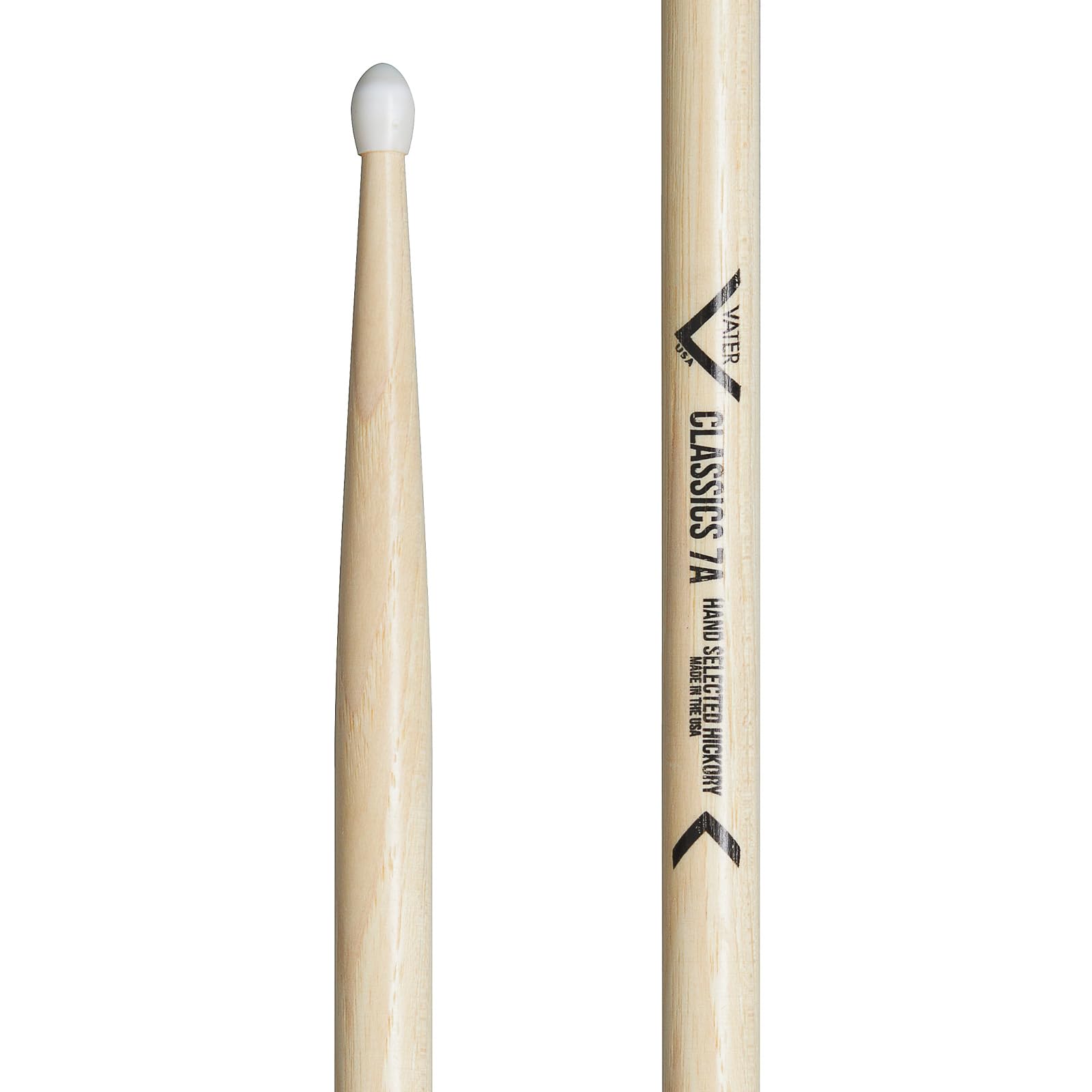 Vater - Classics 7AN (Nylon Tip) American Hickory Drumsticks - VHC7AN