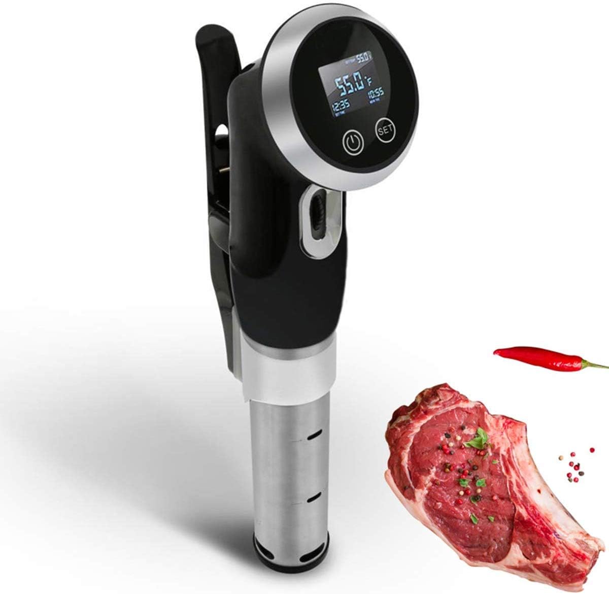 Sous Vide Cooker, 1500W Immersion Circulator, Precise Temperature Control and Timer for Cooking Steak Chicken Fish Vegetables and Any Food