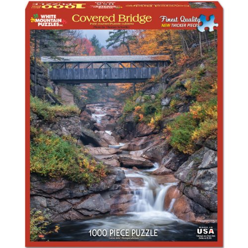 White Mountain Puzzles Covered Bridges - 1000 Piece Jigsaw Puzzle