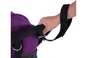 Baby Stroller Safety Strap, Black Wrist Strap with Retractable Feature to Secure Your Infant or Toddler From Getting Lost
