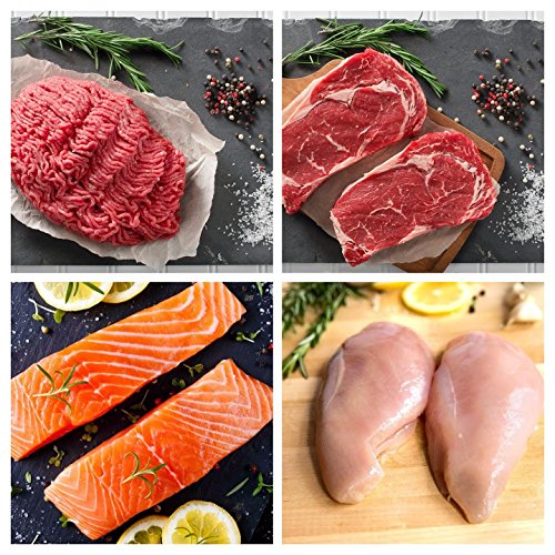 Greensbury Market - Starter's Sampler 16 Servings - Bundle: Grass-Fed Ribeye Steaks & Ground Beef, Wild-Caught Sockeye Salmon & Organic Chicken Breast - Thumbnail 5