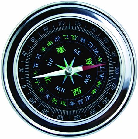 Chinese Feng Shui Pocket Watch Flip-Open Compass Outdoor