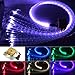CHINLY 16W Remote RGBW Twinkle sparkle fiber optic curtain light 300pcs 1.0mm flash point 9.8ft waterfall sensory light kit