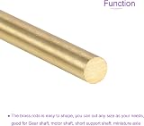 DMiotech 2 Pack Brass Solid Rod 3mm x 350mm Lathe Bar Stock DIY Craft view 4