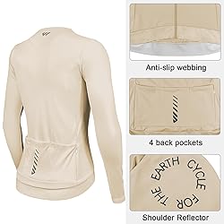 Wulibike Cycling Jersey Women Long Sleeve,Warm Bike