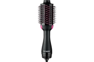REVLON One-Step Volumizer Hair Dryer and Styler | Less Frizz, More Shine, and Less Heat Damage for Fast and Easy Salon-Style Blowouts, for All Hair Types and Lengths (Black)