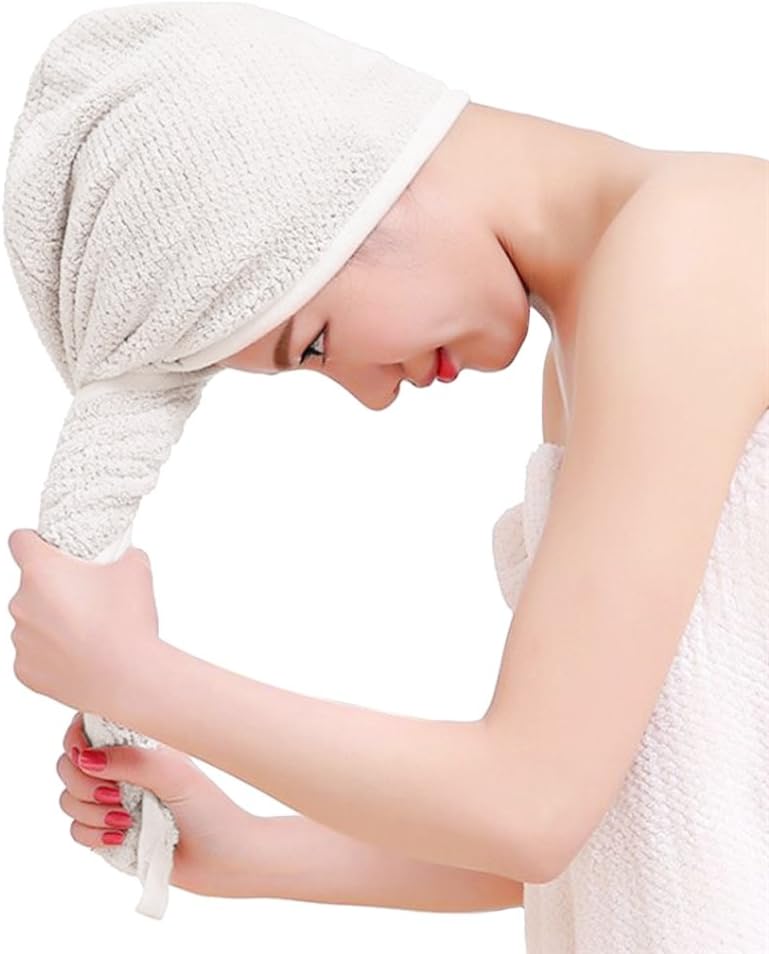 fakeface dicke mikrofaser haartrockentuch kopfhandtuch kopftuch aus polyester haarturban weiche schnell trocken haar handtuch mit knopf