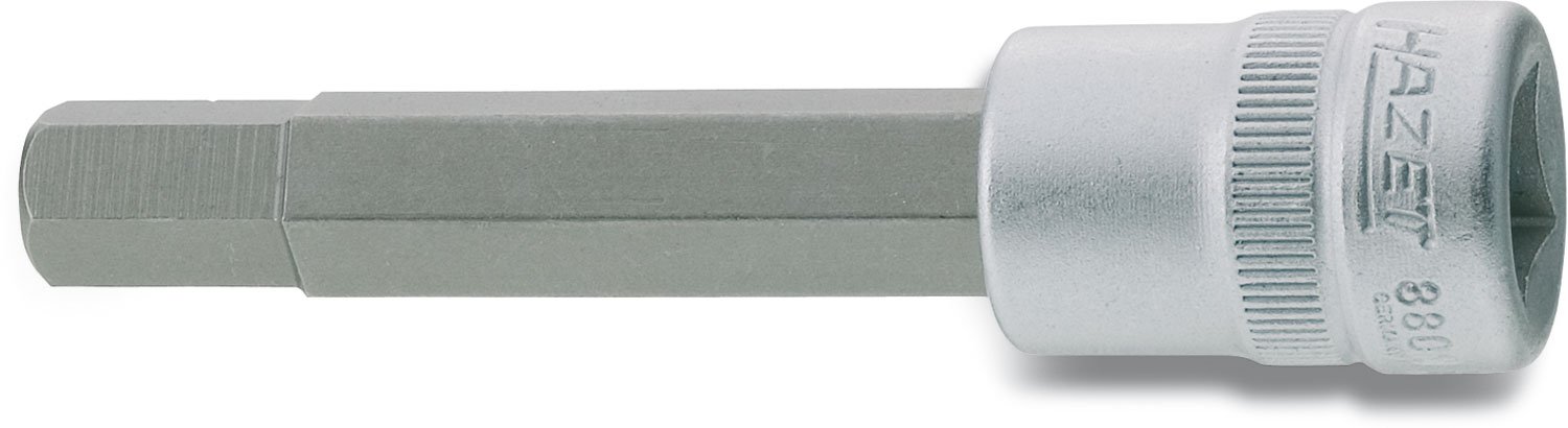 HAZET 8801-6 Hexagon Profile Screwdriver Socket - CVD-Tin Coated