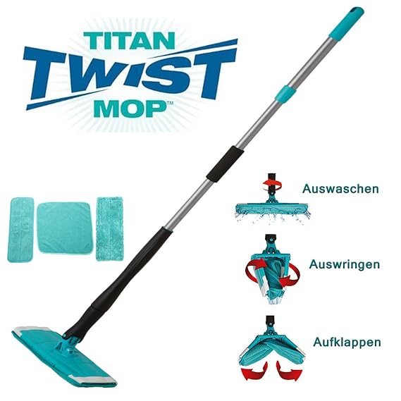 Titan Twist Mop - Bekannt aus dem TV - Der innovative Wischmopp