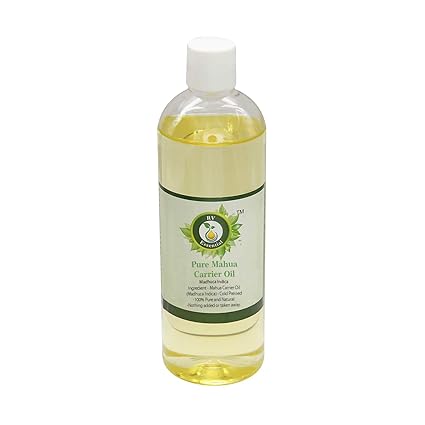 R V Essential Pure Mahua Carrier Oil 200ml- Madhuca Indica (100% Pure and Natural Cold Pressed)