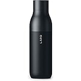 LARQ Bottle Twist Top 25 oz - Insulated Stainless Steel Water Bottle | BPA Free | Reusable Water Bottle for Camping, Office, and Travel | Keep Drinks Cold and Hot, Obsidian Black