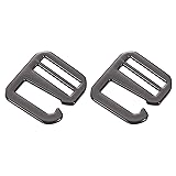 uxcell 2Pcs G-Hook Webbing Buckles, 50mm Inner