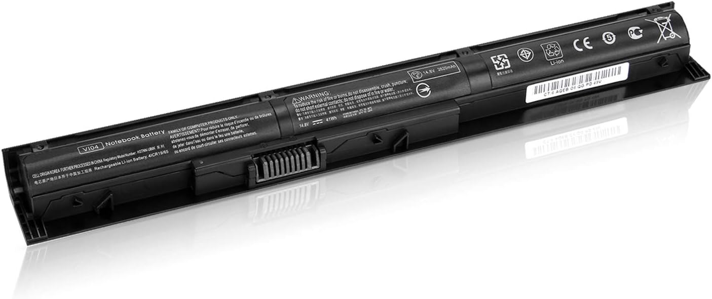 K KYUER 41Wh VI04 Laptop Battery for HP Envy 14-U 15-K 17-K Pavilion 14-V 15-P 17-F ProBook 440 445 450 455 G2 756743-001 756746-001 HSTNN-LB6J HSTNN-DB6K DB6J DB6I TPN-Q139 TPN-Q140 Q141 Q143 Q144