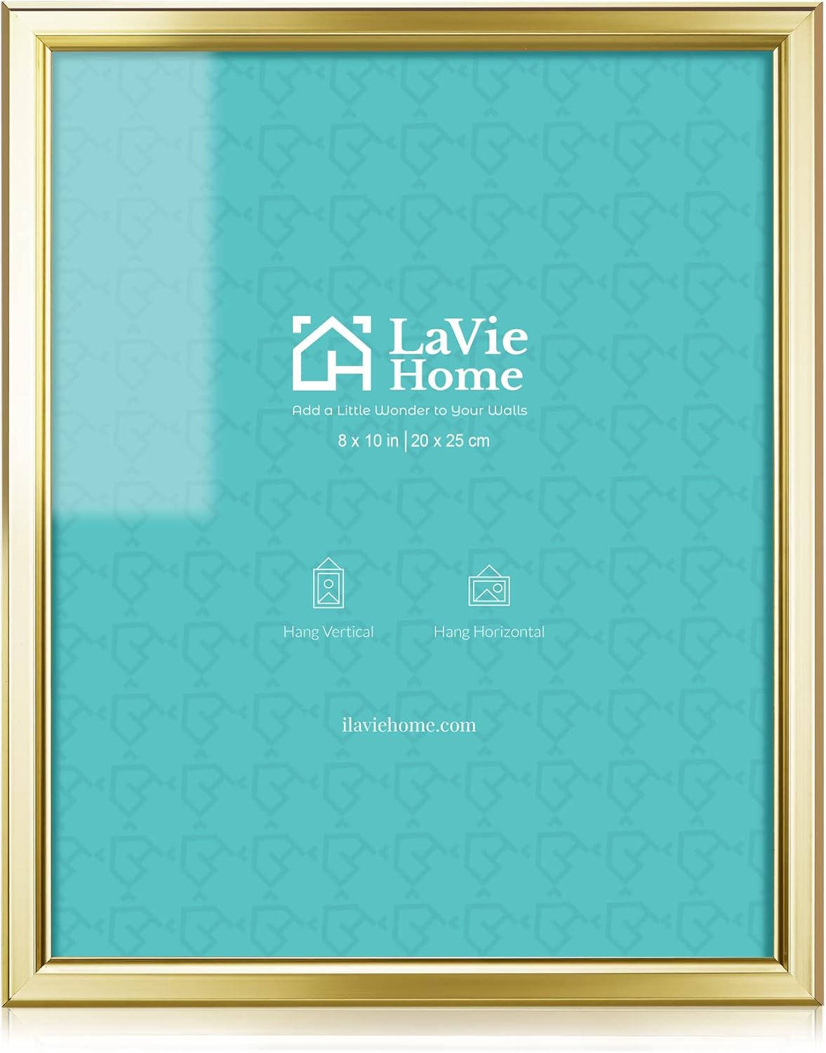 Photo Albums, Frames & Accessories - LaVie Home 8x10 Picture Frames (1 Pack, Gold) Simple Designed Photo Frame with High Definition Glass for Wall Mount & Table Top Display