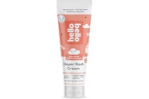 Hello Bello Diaper Rash Cream, Vegan Cruelty-Free Non-Nano Zinc Oxide, 4 fl. oz