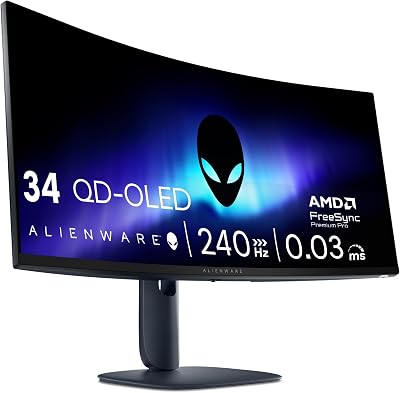 34 Monitor Gaming - AW3425DW, WQHD (3440x1440), 240Hz, QD OLED