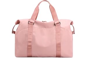 Tuobo Women's Duffel Bags Traveling With Trolley ，Gym Bag Weekendeer and Wet Pocket Bag