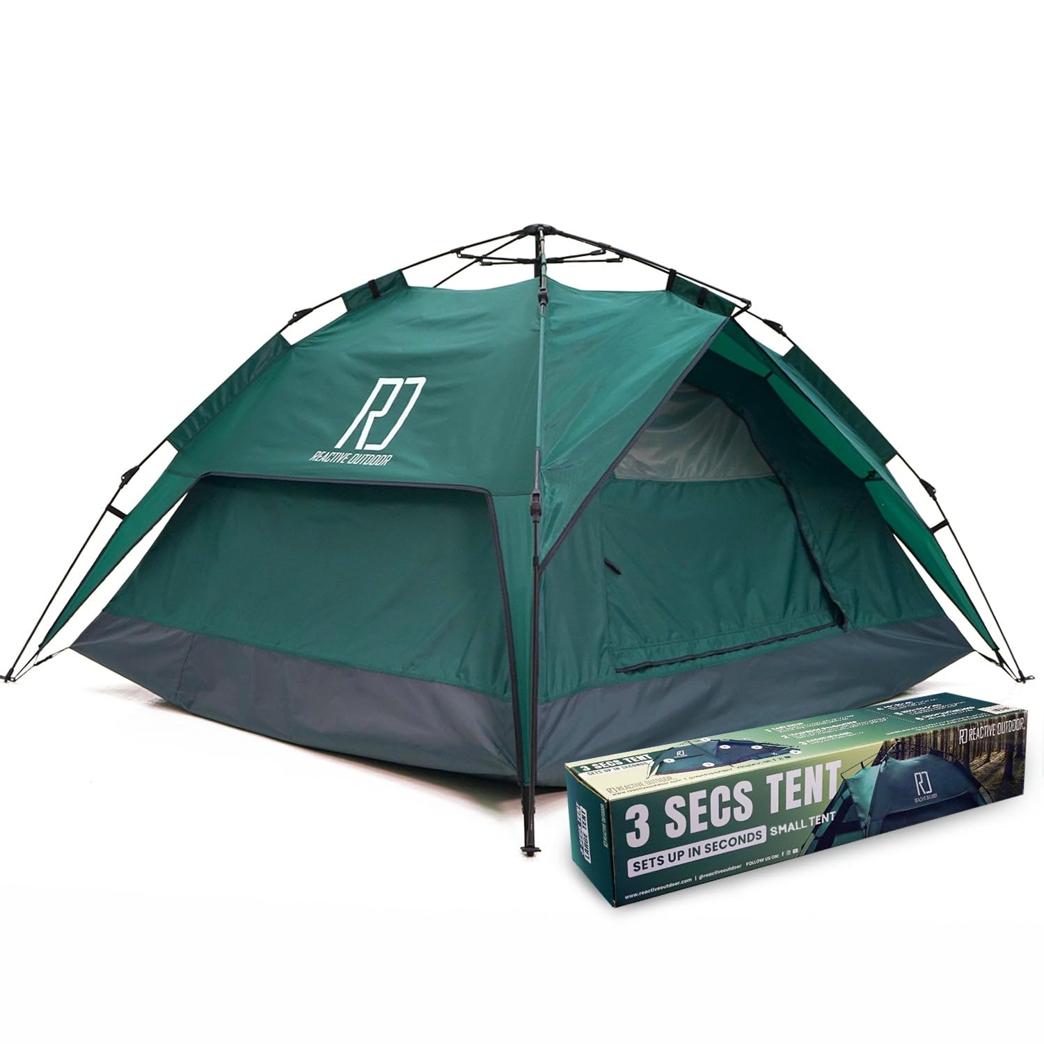 Photo 1 of Reactive Outdoor Tent - 3 Second Tent - 3 Sec Instant Pop Up - Easy and Quick Setup Camping - 1 Person Setup Waterproof Double Layer Outdoor Camping (Small (1-2 Person))
