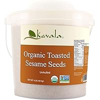 Kevala Organic Toasted Sesame Seeds, 4 Pound