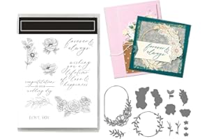 YGBRAND Stamps and Dies for Card Making,2024 Newest die cuts Stamps Arts Supplies etal Cutting Dies Perfect for DIY Scrapbooking Arts Stamping Easter Valentine Craft Supplies (Z5221)