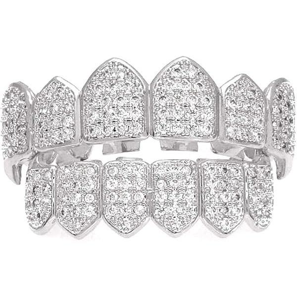 Diamond Grill AINTTBY Gold Teeth Grillz Hip Hop Punk Style Copper