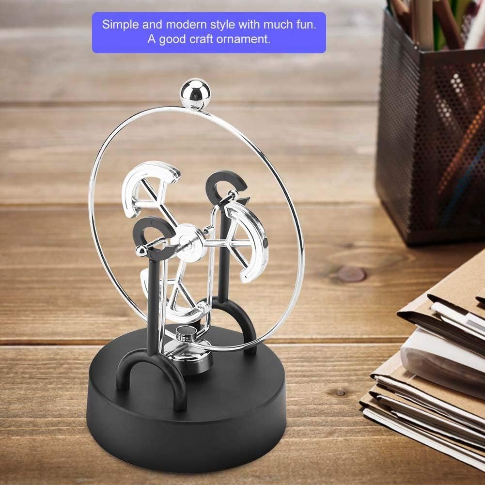 Perpetual Motion Swing Electronic Shake Wiggle Art Craft Desk Decoration Scientific Toy(#C203) - Image 4