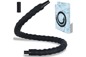 HAPYWAER Hands-Free Hookah Hose Curved Hookah Handle Flexible Silicone Hookah Hose Perfect for Gamers, Freelancers, Drivers