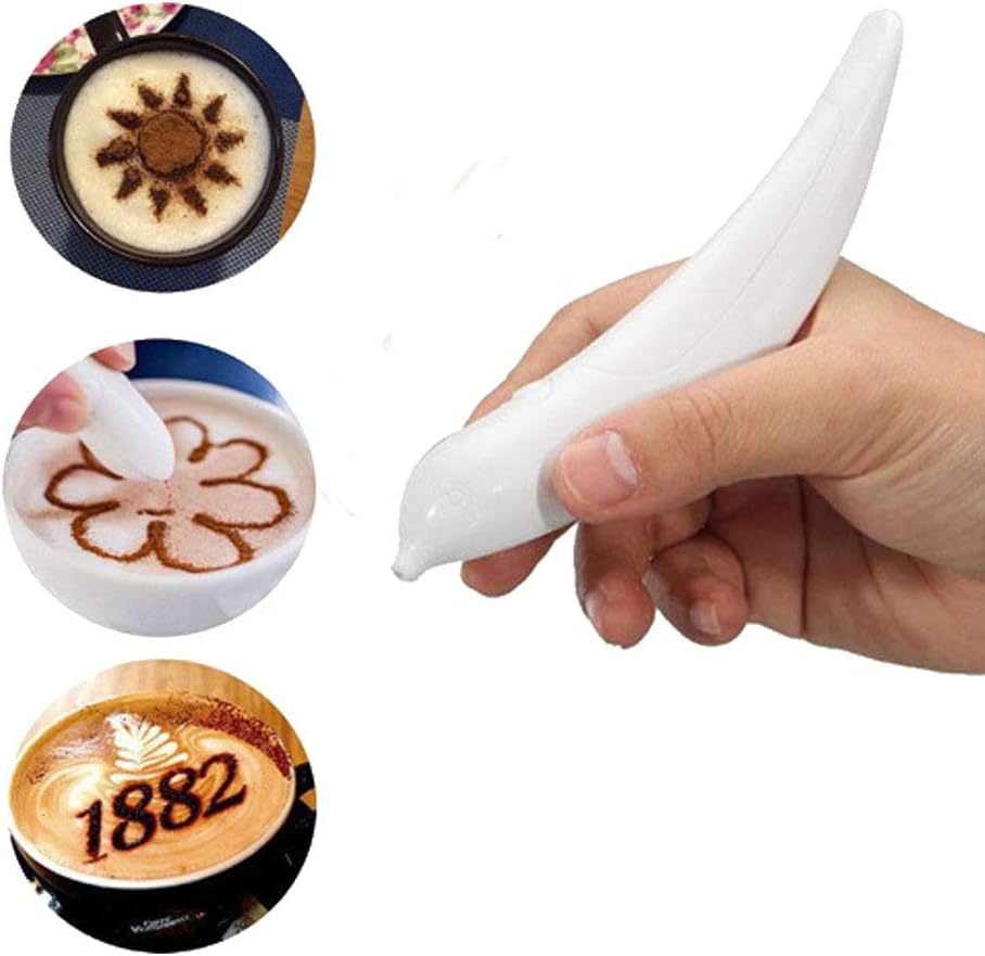 Coffee Spice Pen,6.2 inch Latte Art Pen Electric Coffee Pen for Latte