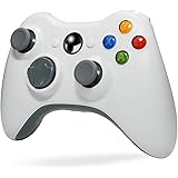 Wireless Controller for Xbox 360, Tiiroy 2.4GHZ Wireless Controller Joystick Gamepad Remote for Xbox360 PC Windows 7,8,10 (Wh