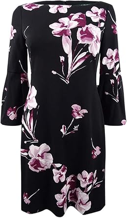 ralph lauren floral bell sleeve dress