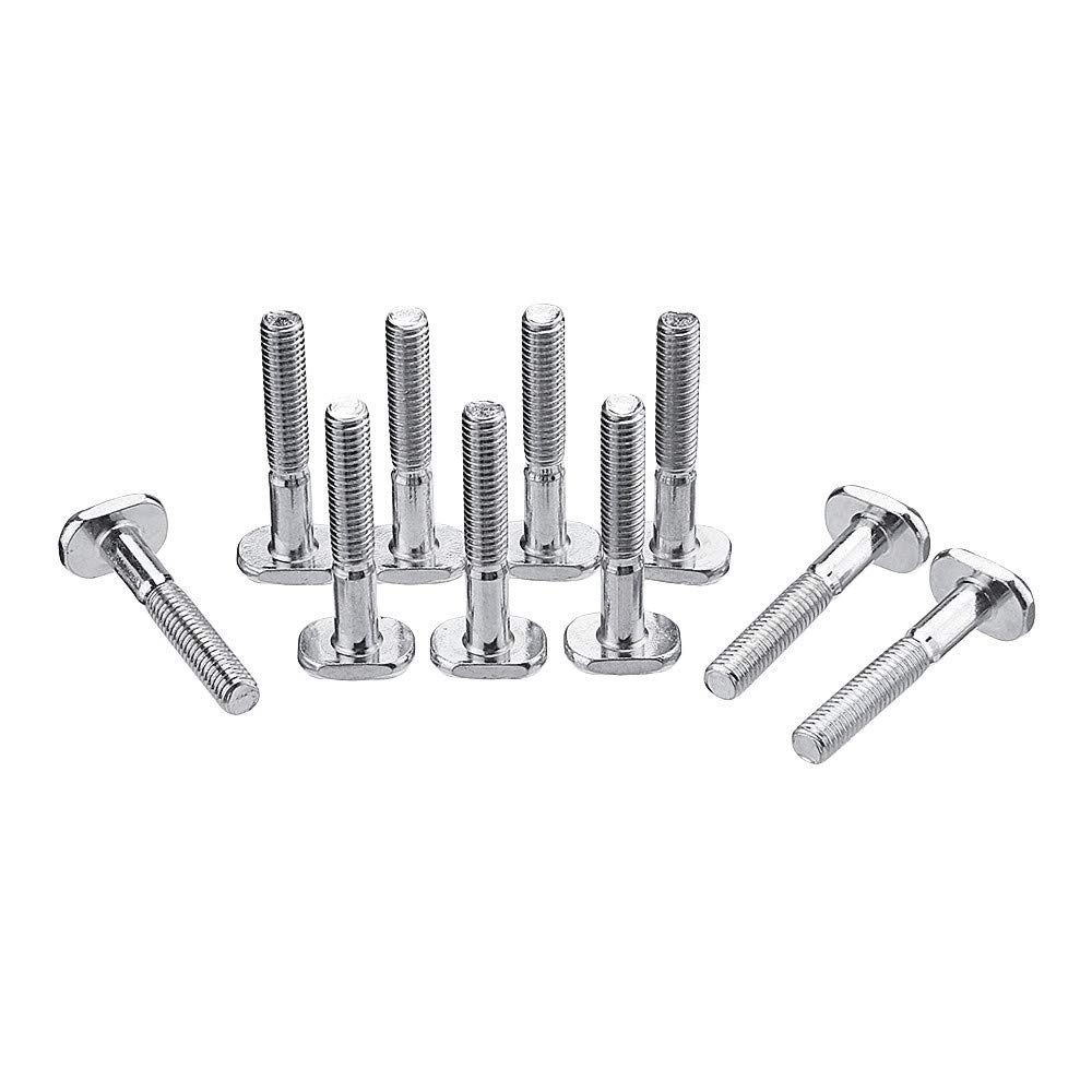 belupai T Track Bolts, 10pcs M6x40mm T-Nut T Sliding Screws for 30 Series Miter Track Woodworking Tool